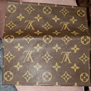 New upcycled canvas checkbook cover